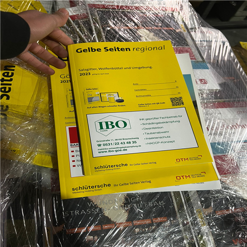 Selling a Large Quantity of “Yellow Pages Scrap” Sourced from Europe and the USA