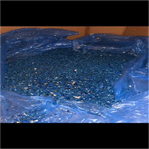 500 Tons of "HDPE Blue Drum Regrind" Available for Sale from the Port of Los Angeles